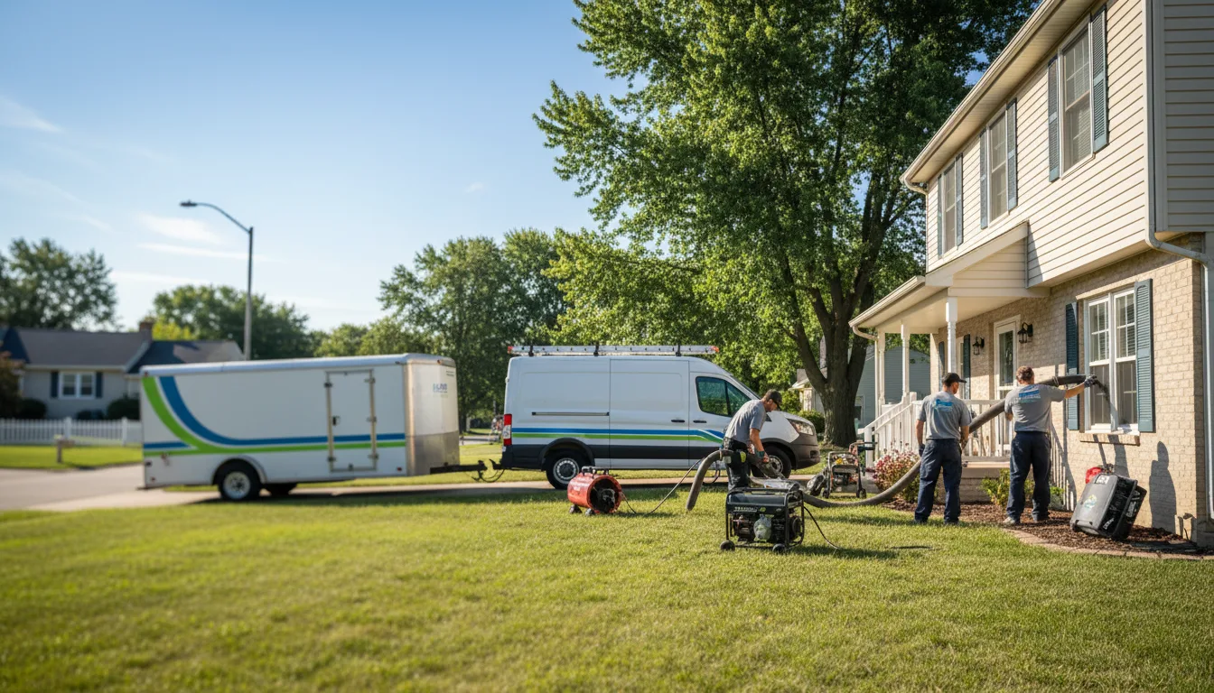 Flooded Basement Restoration And Cleanup With Repair in Des Moines, IA near me